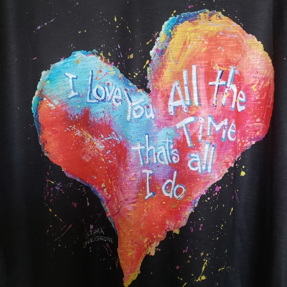 Leoma Lovegrove Graphic Heart Tee Shirt - Picture 6 of 8